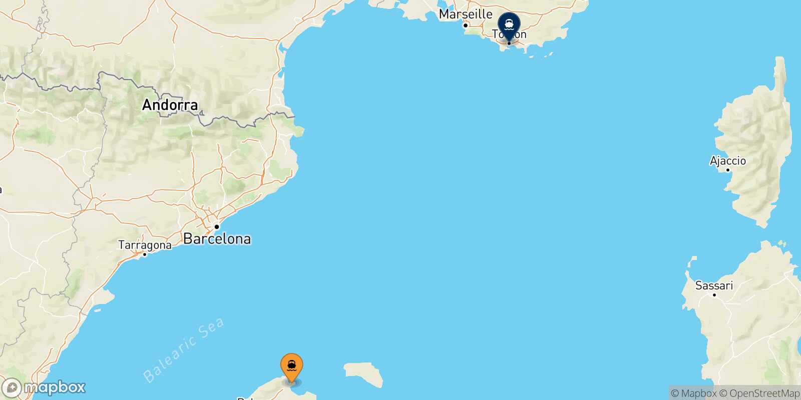 Mapa de la ruta Alcudia (Mallorca) Tolón