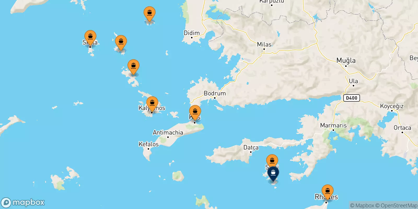 Ferries de Grecia a Panormitis (Symi)