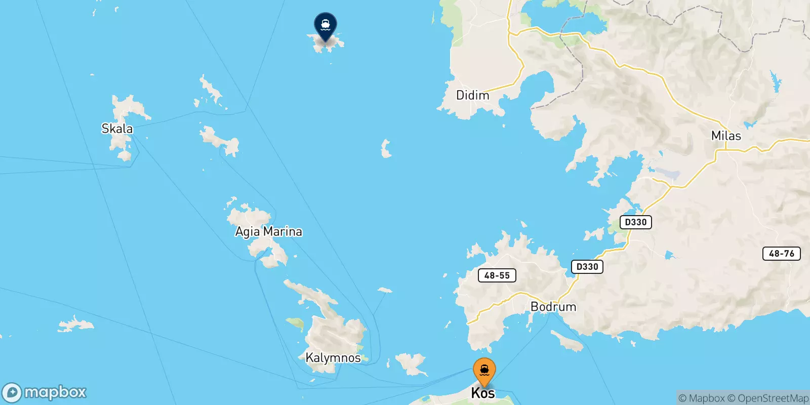 Ferries de Kos a Agathonisi