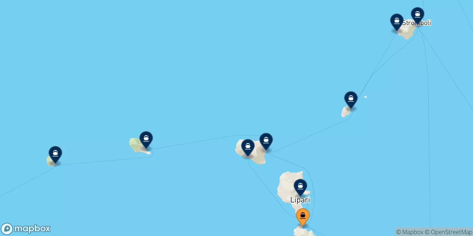 Ferries de Vulcano a Islas Eólicas