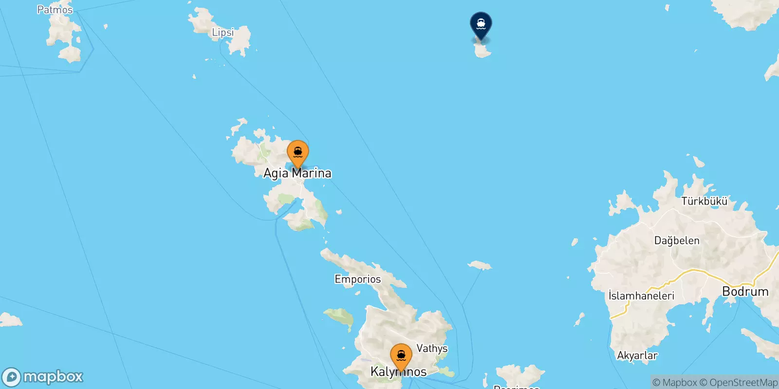 Ferries de Grecia a Farmakonisi