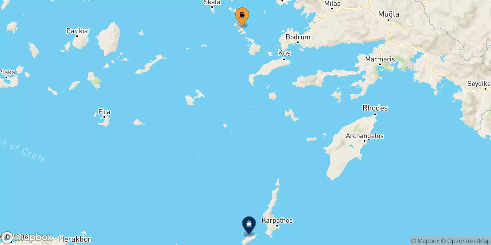 Ferries de Leros a Kasos