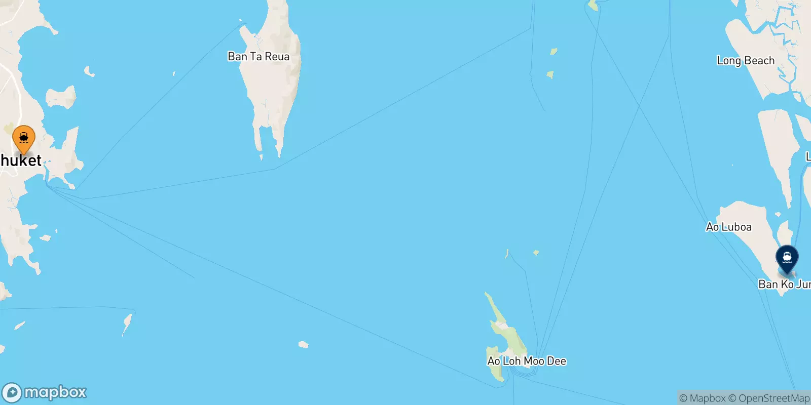 Ferries de Isla De Phuket a Koh Jum